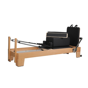 Reformer Pilates <span class=keywords><strong>Alice</strong></span> en bois de hêtre pour exercices de <span class=keywords><strong>yoga</strong></span>, de mise en forme et de musculation - Product Image 3
