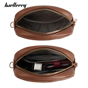 กระเป๋าสะพายข้างผู้หญิง Baellerry สีน้ำตาล แบบเย็บลาย ซิปปิด กันน้ำ กระเป๋าสะพายไหล่เดียว รุ่นซัมเมอร์ 2024 - Product Image 3