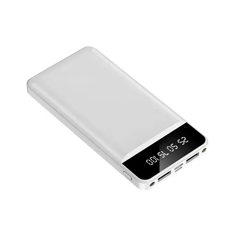 Meilleurs cadeaux nouveaux produits 10000mah powerbank double usb et lumières banques d'alimentation portables 20000mah Power Bank 30000mah pour appareil intelligent