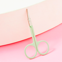 S, belle acier inoxydable sécurité manucure ongles ciseaux à poils du visage ciseaux à sourcils pour usage domestique