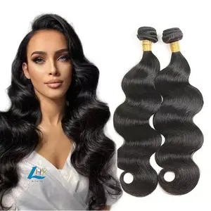 Lot de mèches brésiliennes 100% vierges, Extension de cheveux naturels Body Wave de haute qualité, vente en gros et échantillon gratuit