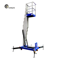 Piattaforma Aerea in Alluminio a Singolo Albero di Facile Utilizzo con Ruote Flessibili in PU per Riparazione e Decorazione di Pareti Interne
