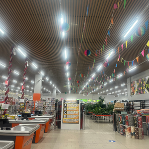 Ronse Trắng 1500Mm Tuyến Tính Dẫn Theo Dõi Ánh Sáng Mặt Dây Chuyền Văn Phòng Ăn Nhôm Giá Bán Buôn Cho Siêu Thị Trực Tiếp Treo <span class=keywords><strong>LED</strong></span> - Product Image 5