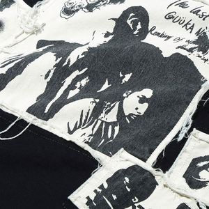 Camisetas de gran tamaño de diseñador personalizado para hombres 100% algodón cuello redondo bordado letra patrón ropa - Product Image 3