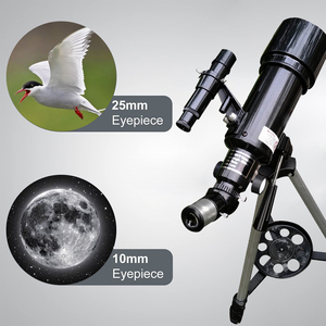 Télescope astronomique réfracteur haut de gamme à ouverture de 70 mm, monture AZ de 400 mm, prisme BAK4, objectif entièrement multicouche pour enfants et adultes - Product Image 3