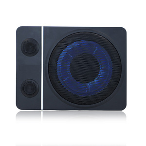 Subwoofer ultra fin de 10 pouces avec deux tweeters, système audio de voiture 12V 24V, sortie stéréo, matériau en alliage d'aluminium - Product Image 5