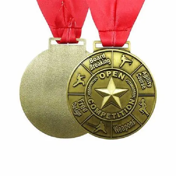 Großhandel Custom 3D Metal Award Medaille Bunte Beijing Fiesta Miraculous Gold Sport Medaille