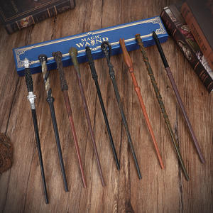 Baguette magique Harry Potter bleue avec estampage or, coffret cadeau, baguette magique d'Hermine, baguette magique de Dumbledore, cadeau d'anniversaire - Product Image 2