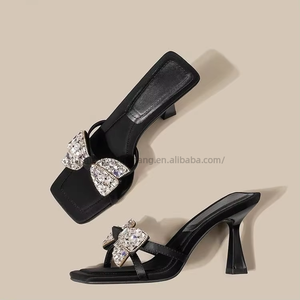 Sandales d'été de haute qualité à plateforme épaisse et imperméable, mules à talons pour femmes, motif floral - Product Image 3