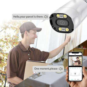 كاميرا رصاصية خارجية POE بدقة 5 ميجابكسل، مقاومة للماء IP66، مع مستشعر CMOS، رؤية ليلية، صفارة إنذار مدمجة وكشف الحركة - Product Image 3