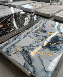 UV大理石シートUVボードパネルインテリア壁装飾光沢度の高いシート - Product Image 1