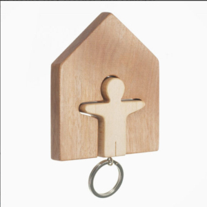 Portachiavi e Appendiabiti da Parete, Set in Legno con Portachiavi e Supporto, Rastrelliera per Chiavi da Ingresso, Portachiavi in Legno da Parete - Product Image 2