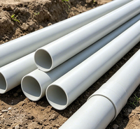 Tuyau de drainage en PVC-U en gros pour usine, tuyau d'évacuation des eaux usées en plastique UPVC pour la construction et le système de drainage des bâtiments immobiliers