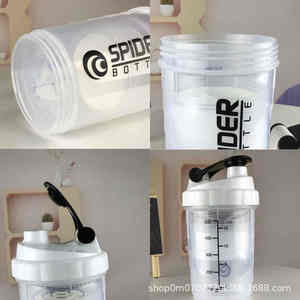 Vaso mezclador de tres capas para batidos, vaso mezclador tipo araña, caja para polvo, vaso para agua, vaso para proteínas en polvo, vaso para sustitutos de comidas, vaso para batidos de leche - Product Image 4