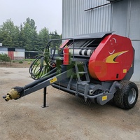 Machine à emballer à balles de blé approuvée CE, petit tracteur, conduit par pto, mini machine à balles rondes, machine d'emballage d'ensilage de maïs