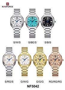 5042 không thấm nước của phụ nữ thạch anh xem hàng đầu sang trọng phụ nữ thời trang thép không gỉ da Vòng đeo tay đơn giản nữ Đồng hồ - Product Image 5