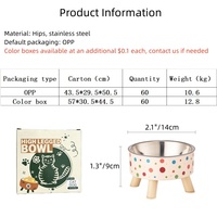 Bols à nourriture chat chien acier inoxydable surélevé accessoires pour animaux bols mangeur en gros produits pour chiens