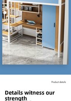 Yicai mobilier moderne lit supérieur en fer pour adulte bureau inférieur pour étudiants employés dortoir scolaire pour appartement lit mezzanine
