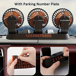 Quạt làm mát đa năng hai đầu 4 inch, gió mạnh, giao diện USB, phụ kiện xe tải & ô tô hạng nặng, quạt xe ba đầu - Product Image 5