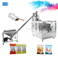 Machine d'emballage sous vide automatique pour aliments (noix, fruits, légumes, café) avec scellage sous vide et remplissage d'azote pour sacs en briques