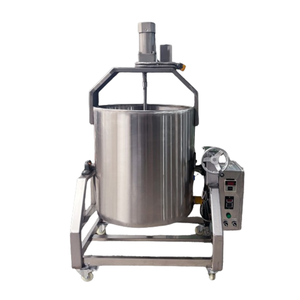 Nồi nấu công nghiệp bằng thép không gỉ 304 dung tích lớn, dùng gas, nấu súp ớt cà chua, có bộ khuấy - Product Image 3