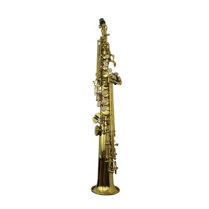 SEASOUND OEM Sassofono <span class=keywords><strong>Soprano</strong></span> in Ottone Laccato Trasparente di Alta Qualità Economico Tono BB F #   Fiori Artigianali JYSS101 - Product Image 4