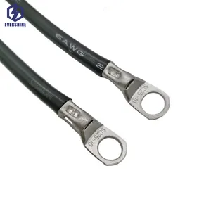 Xe pin kết nối cáp 2/0awg cáp pin màu đỏ và đen dây đồng Pin nối đất dây