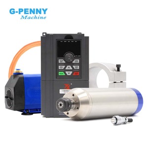 G-penny 2.2kw er20 kim loại làm việc làm mát bằng nước trục chính 2/4 cực 400/800Hz được sử dụng cho metal. Steel. Iron - Product Image 1