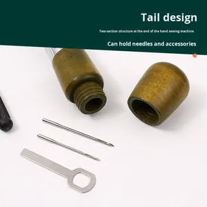 Poinçon de couture en cuir bricolage outils de couture à la main <span class=keywords><strong>coupe</strong></span>-diamant et outils de Sculpture en cuir pour travaux d'aiguille - Product Image 4