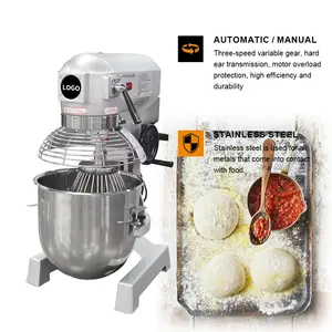 Kitchenmax Batedeira para bolos OEM 6.5L, 7L, 8L Misturador de massa de pão para padaria comercial Pão para padaria elétrica Cozinha Alimentos