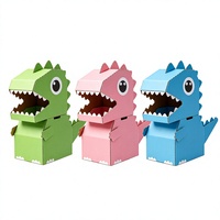 Jouet dinosaure en papier personnalisable à faire soi-même pour enfants, activité manuelle créative, jeu de simulation, costume, jouet pour enfants en carton de haute qualité