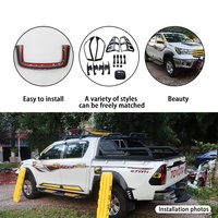 Prix de gros usine – Kits de coques de rétroviseurs auto en ABS pour Hilux Revo Noir/Chrome – Qualité supérieure
