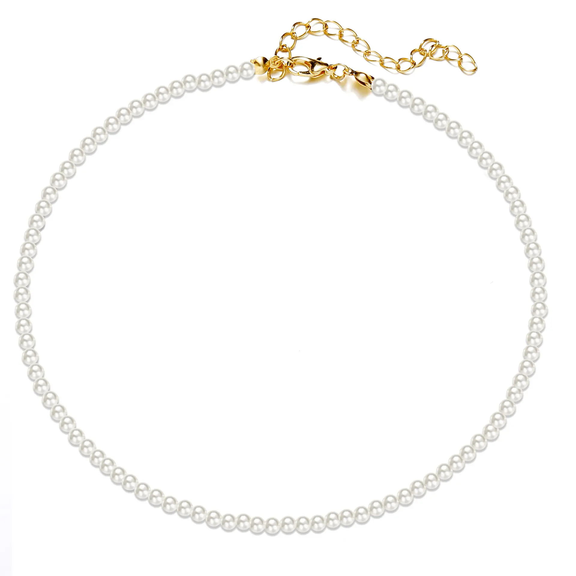FF2380 collier de demoiselle d'honneur de mariage artificiel à la mode fausse perle perlée bracelet ras du cou bijoux cadeaux collier de perles
