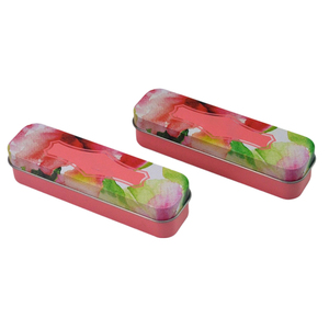 Custom <strong>Rectangular</strong> Flip-Top <strong>Tin</strong> Boxes for Lipstick Cosmetics Premium <strong>Metal</strong> Packaging Logo <strong>Printing</strong> Use - Product Image 1
