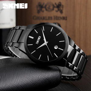 Montre personnalisée <span class=keywords><strong>Skmei</strong></span> <span class=keywords><strong>9140</strong></span> pour homme, montre à quartz de luxe pour homme, montre en or de haute qualité, montres-bracelets en acier inoxydable - Product Image 6