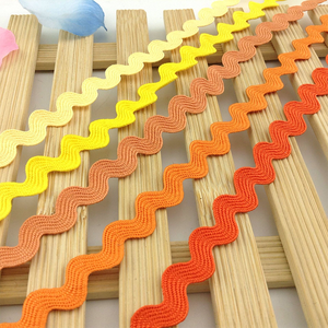 ริบบิ้นลายซิกแซกประดับด้วยผ้าลูกไม้หลากสีขนาด8มม. สำหรับแต่งกระเป๋าชุดเดรสมีให้เลือก DIY-31สี - Product Image 2