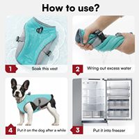 Veste rafraîchissante pour chien d'extérieur, tissu respirant et évaporatif, gilet anti-chaleur avec bande réfléchissante de sécurité