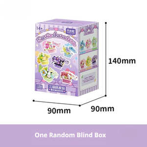 Bloques de construcción de caja ciega Sanrios al por mayor <span class=keywords><strong>Kitty</strong></span> <span class=keywords><strong>Kuromi</strong></span> Cinnamoroll DIY juguetes de regalo sorpresa coleccionables - Product Image 6