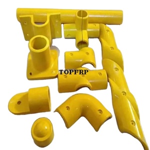 Connecteur de tube rond en plastique renforcé de fibres de verre (FRP) moulé, raccord coudé réglable - Product Image 2