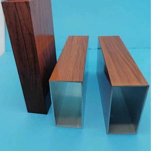 Aluminum Square Tube 6061 Alloy Spray Coated For Curtain Wall And Partition Modern Design - Product Image 2