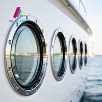 Plaque acrylique super résistante Sun Decor, pare-brise acrylique résistant à l'abrasion et aux chocs pour hublot et pare-brise de bateau et de yacht