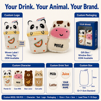 Mainan Kucing Panda Catnip Plush Berbentuk Cangkir Minuman, Diisi dengan Catnip Alami untuk Kucing Indoor, Permainan Interaktif