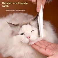 Peigne pour animaux de compagnie, peigne anti-puces pour chien, peigne démêlant pour chat, brosse à picots en PP à dents fines, fournitures de toilettage, nettoyage du visage, brossage du pelage