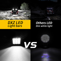 Barre lumineuse LED pour pare-chocs de voiture DXZ 10-30V Offroad 36W Flood Beam 7 pouces 4x4 tout-terrain