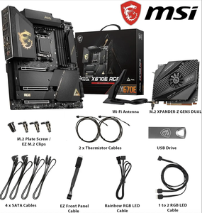 Para MSI MEG X670E Placa-Mãe ATX AM5 Soquete DDR4 Dupla Memória Canal para AMD para Ryzen 7000 Servidor Novo Disco Rígido SATA - Product Image 6