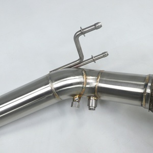 Performance Free Flow Race Front Down Pipes for VW GOLF 8R 2019-2023 Tuning Heat Shield Exhaust Downpipe - Product Image 6