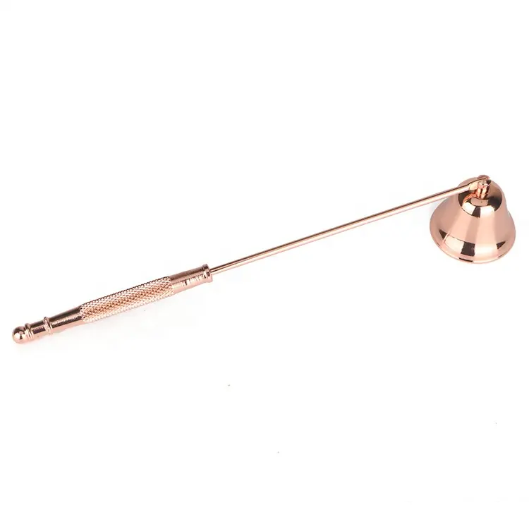 Oro rosa In Acciaio Inox a Forma di Campana Strumenti Candela Candela Stoppino Snuffer