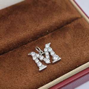 UM Jewelry Classic 925 <b>silver</b> letter Charm Pendant <b>necklace</b> for women children anniversaries wedding gifts and party occasions - Product Image 4