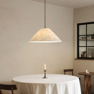 Wabi Sabi Style Pendant <b>Light</b> Round E27 Led Bulb Switch Control For <b>Dining</b> Room Restaurant Bar Shop Homestay Ambient Lighting - Product Image 2