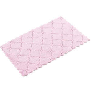 Kitchen Cleaning Cloth Thickened Absorbent Microfiber Towel Solid Color For Dishwashing And Household Use - Product Image 5